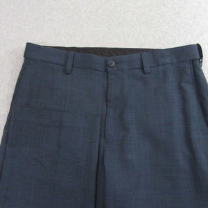 Savane Mens‎ Dress Pants 34 x 30 Blue Stretch Flat Front Business Career